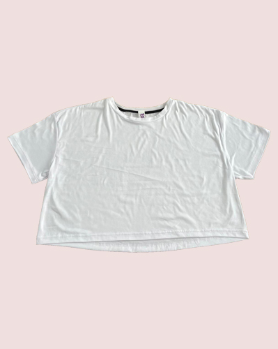 Playera Croptop Relax Fit Extra suave #1602